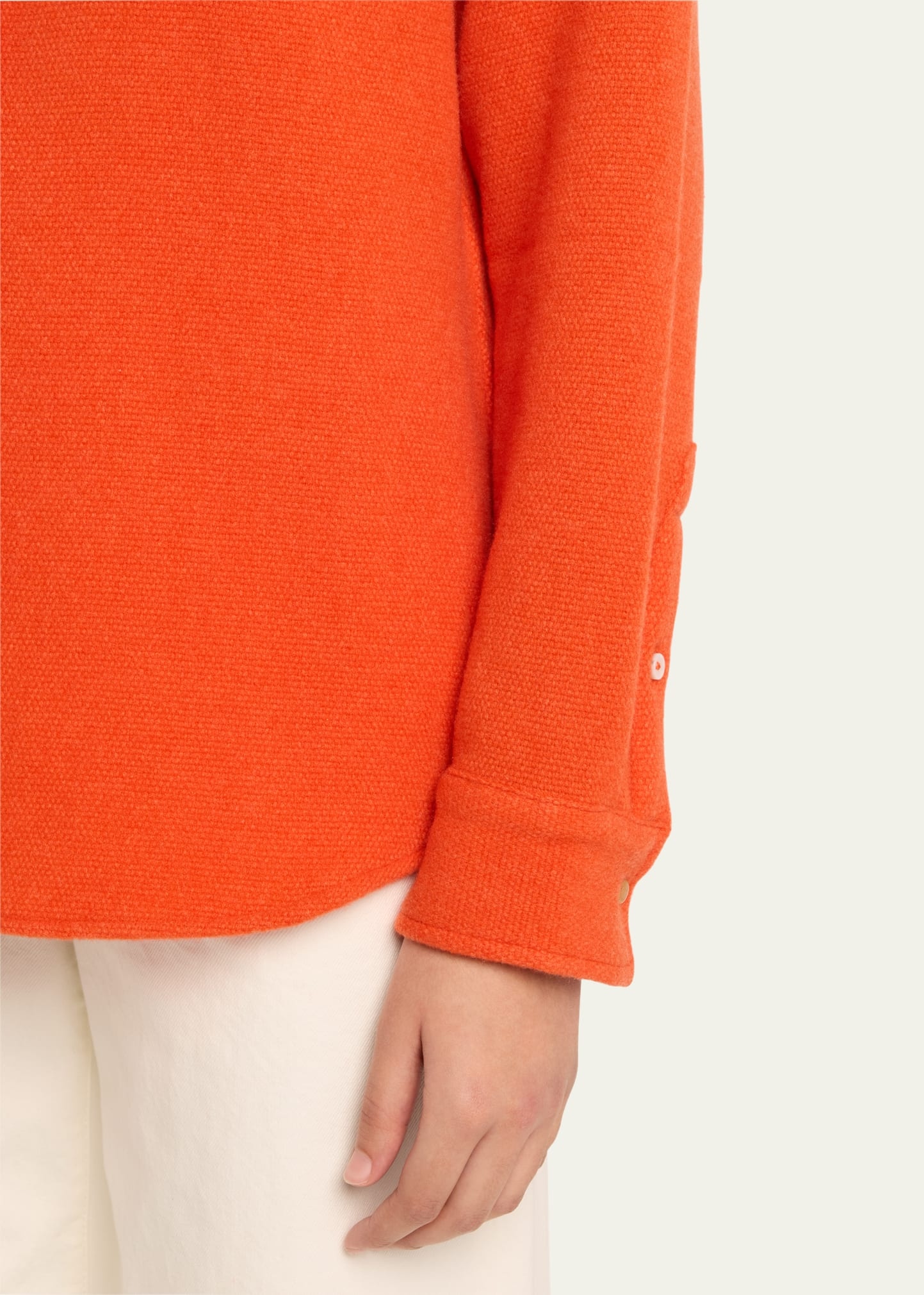 Fire Solid Cashmere Shirt - 5