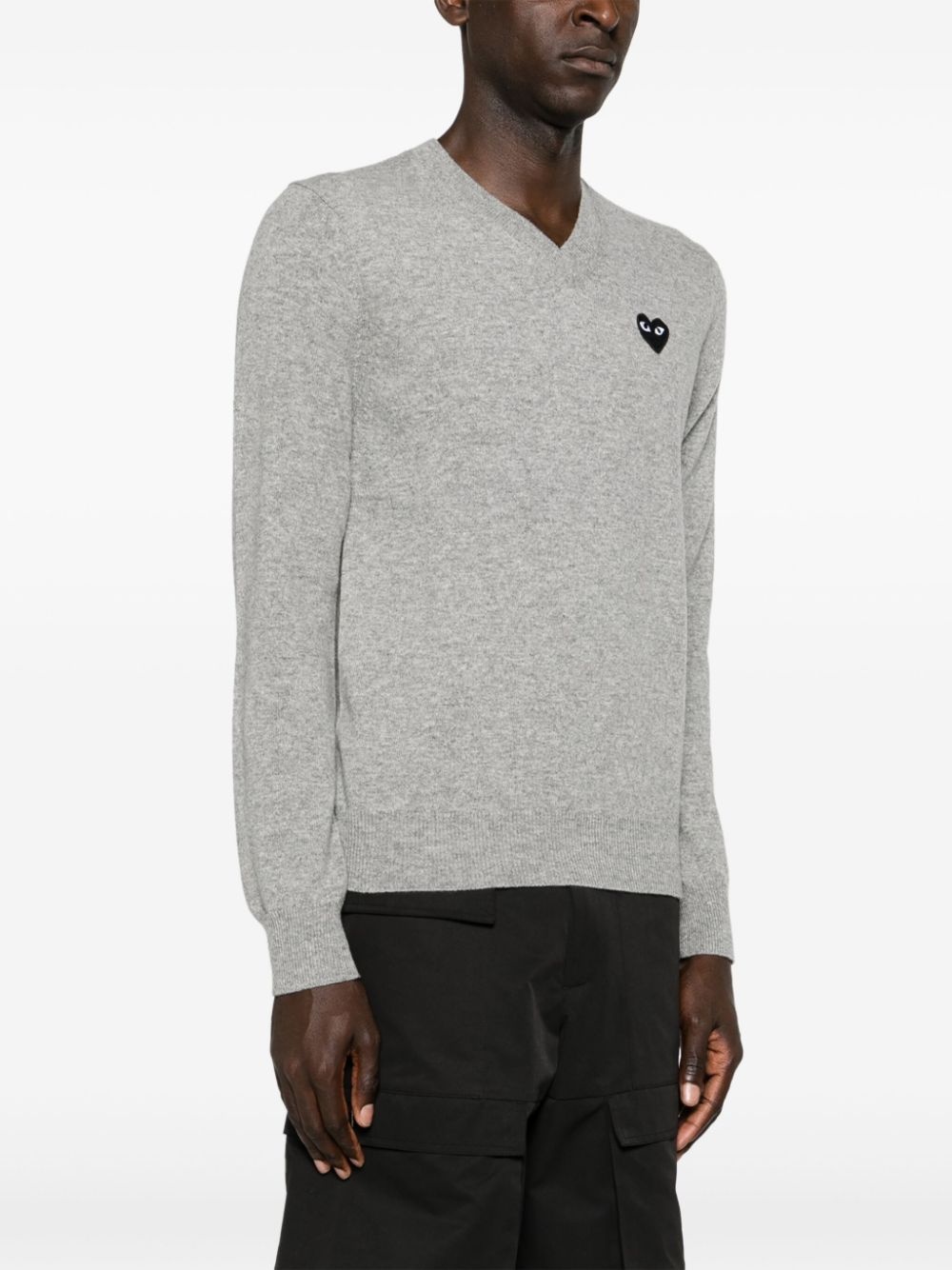 mélange-effect wool jumper - 4