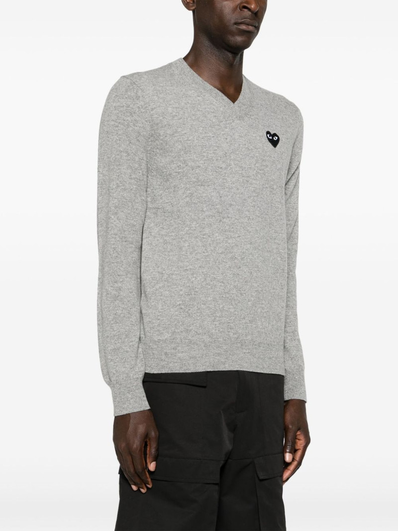 mélange-effect wool jumper 4