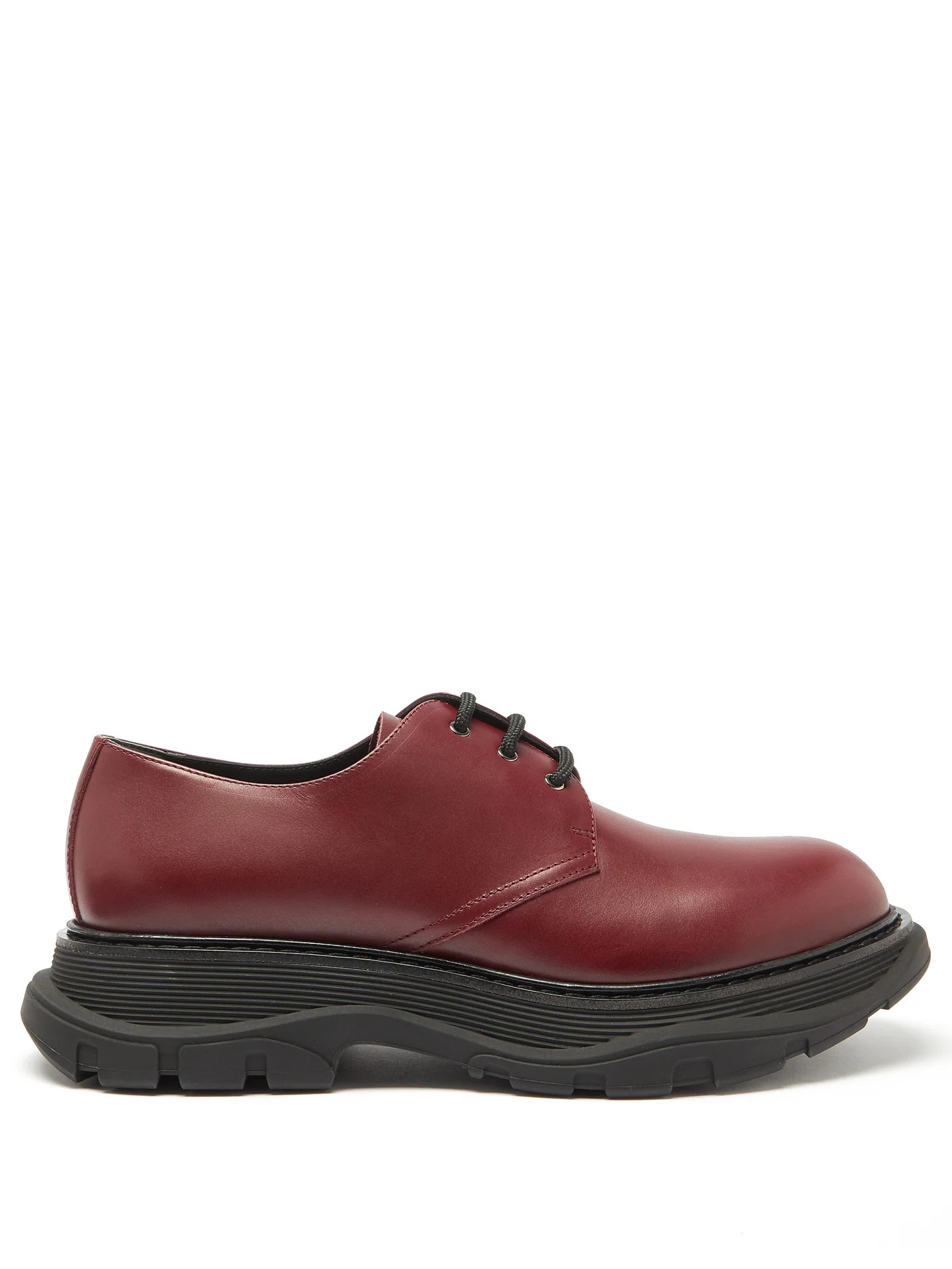 Exaggerated-sole leather derby shoes - 1