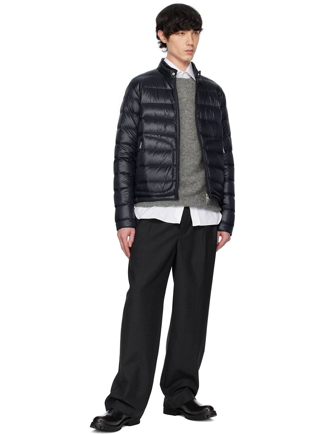 Navy Acorus Short Down Jacket - 5