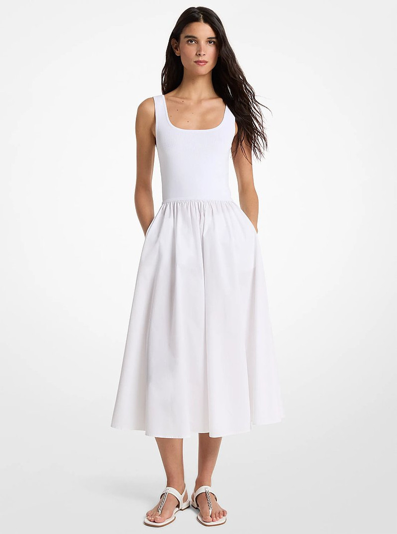 Viscose Blend Midi Dress 1