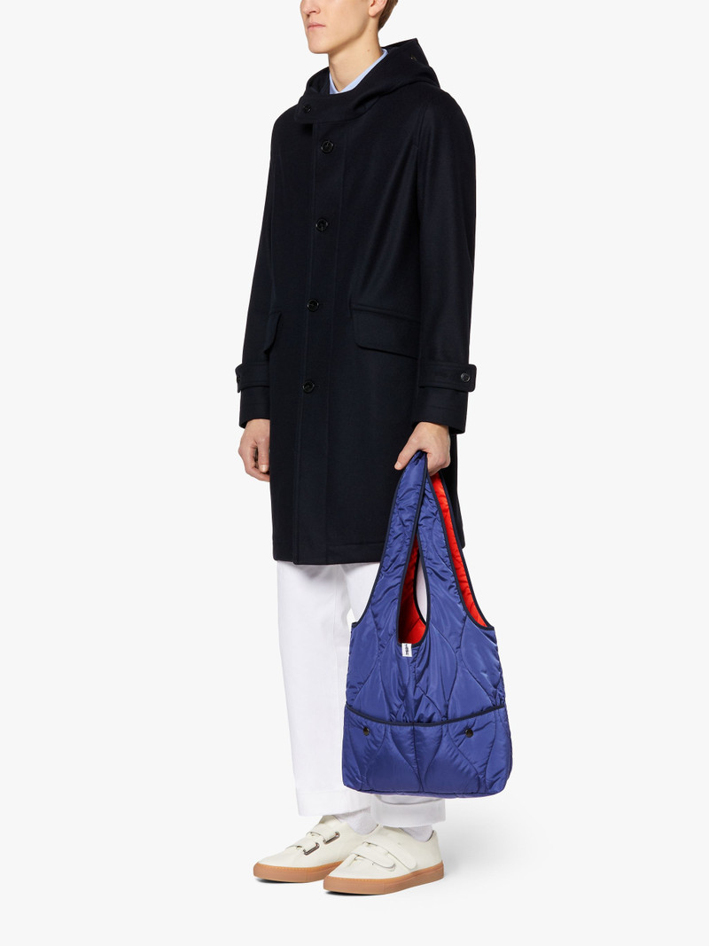 Mackintosh NAVY X ORANGE QUILTED NYLON MARKET BAG | ACC-BA01 outlook
