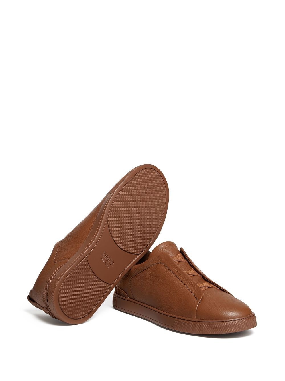 Triple Stitch leather sneakers - 4