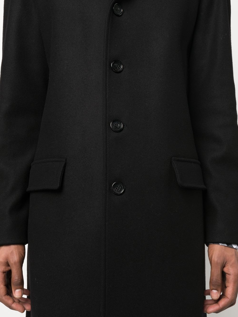 long single-breasted coat - 5