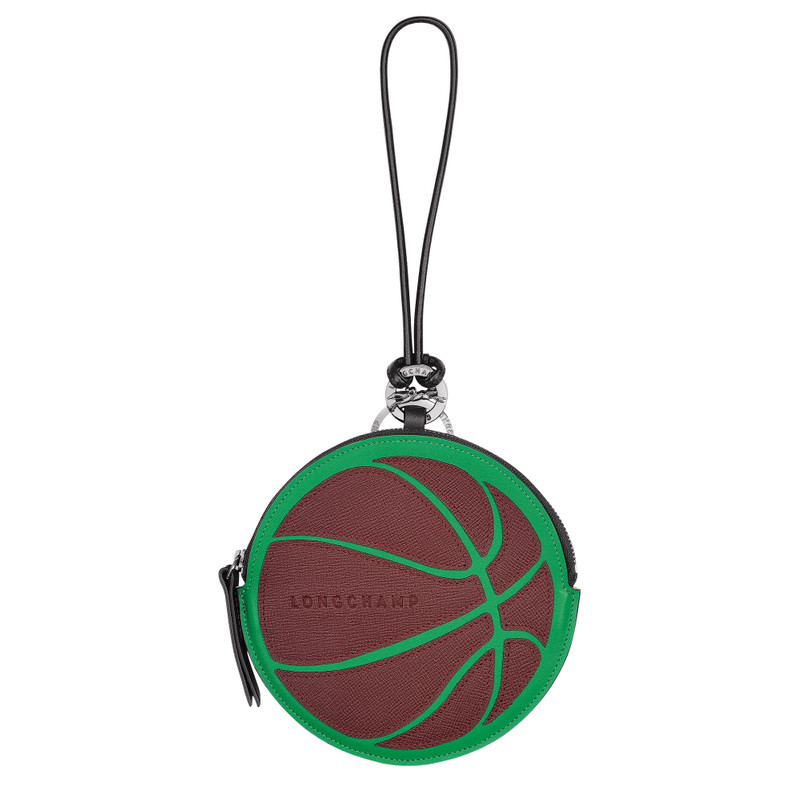 Long-Dribble Pouch Green/Burgundy - Leather 1