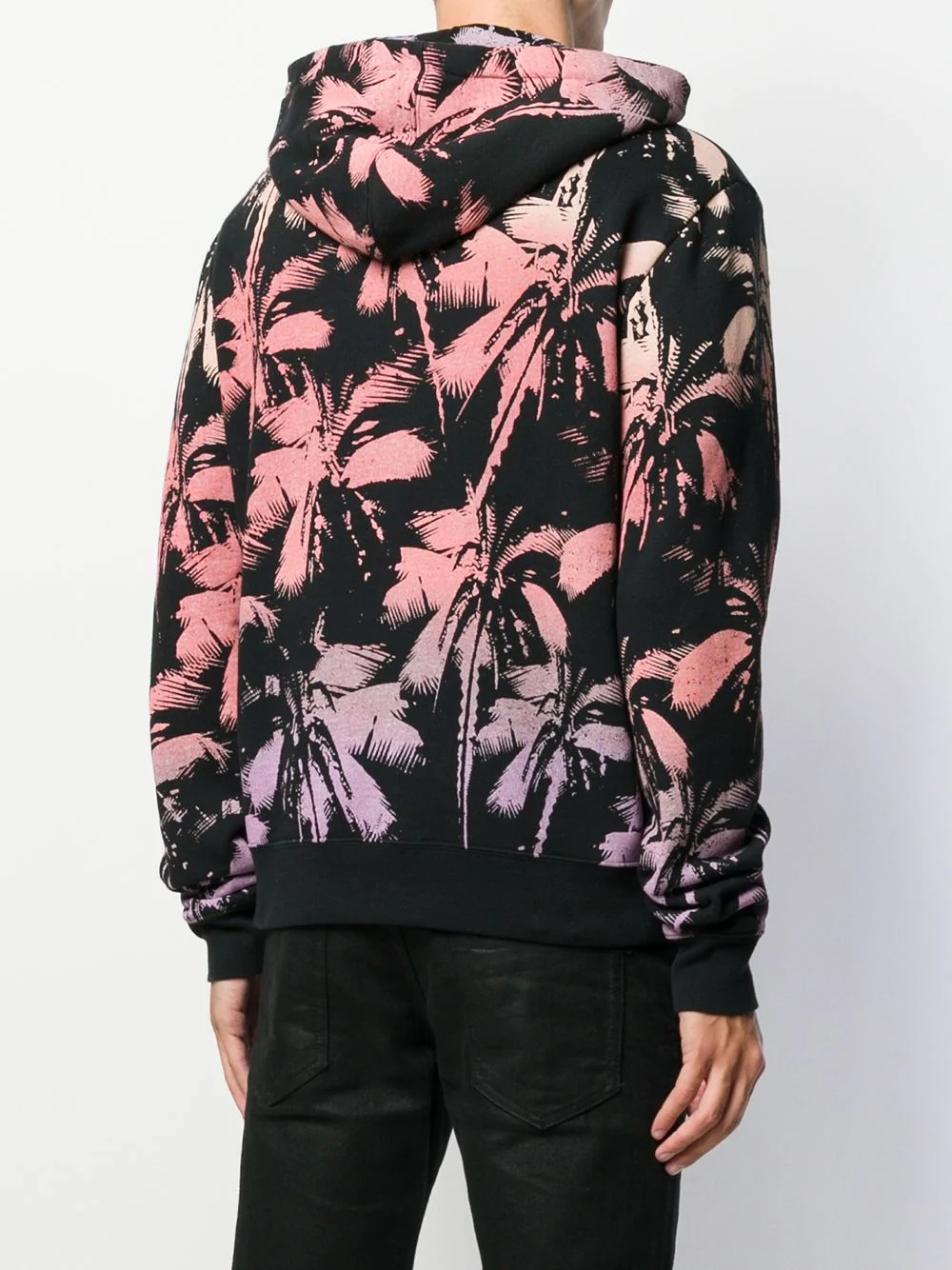 palm tree print hoodie - 4