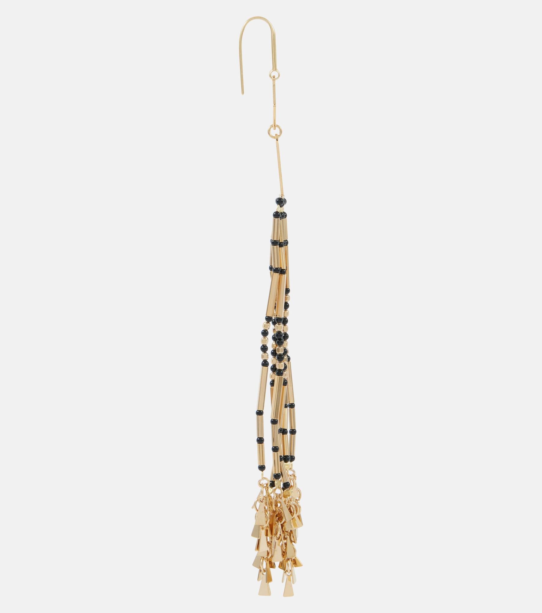 Beaded drop earrings - 2