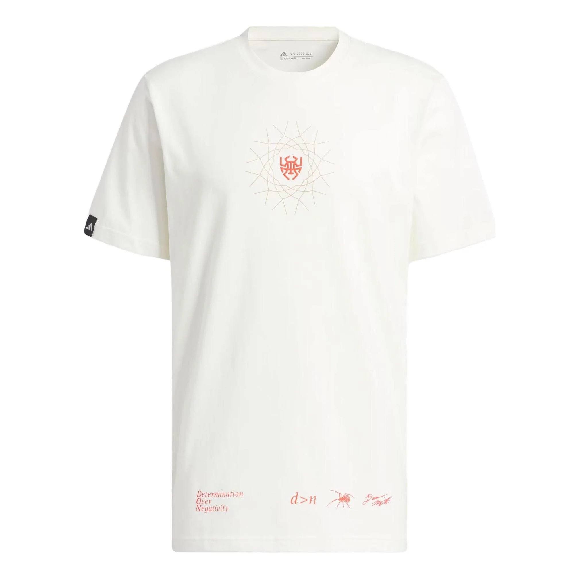 adidas Donovan Mitchell Graphic T-Shirt 'White Pink' II7786 - 1