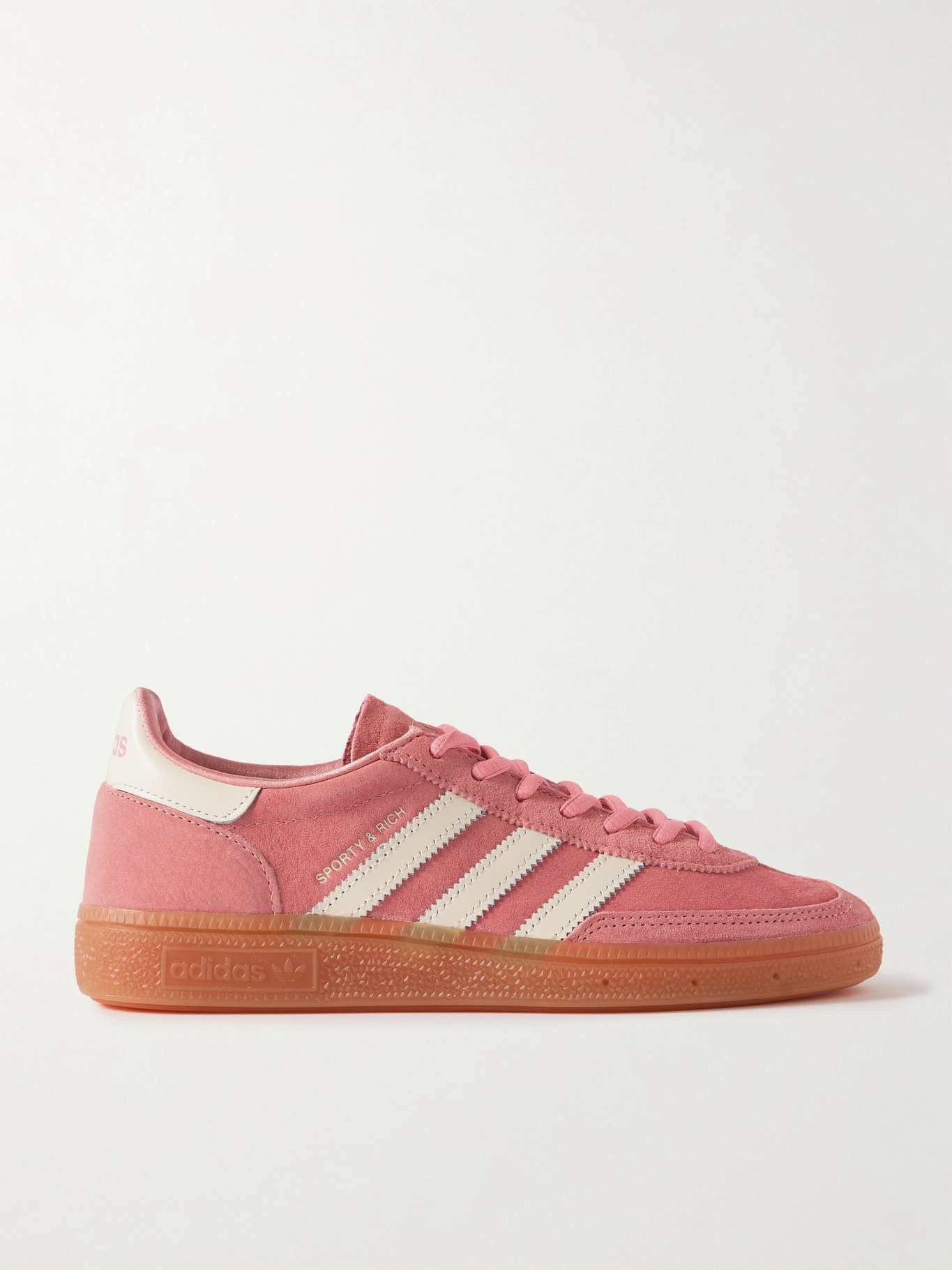 + Sporty & Rich Handball Spezial leather-trimmed suede sneakers - 1