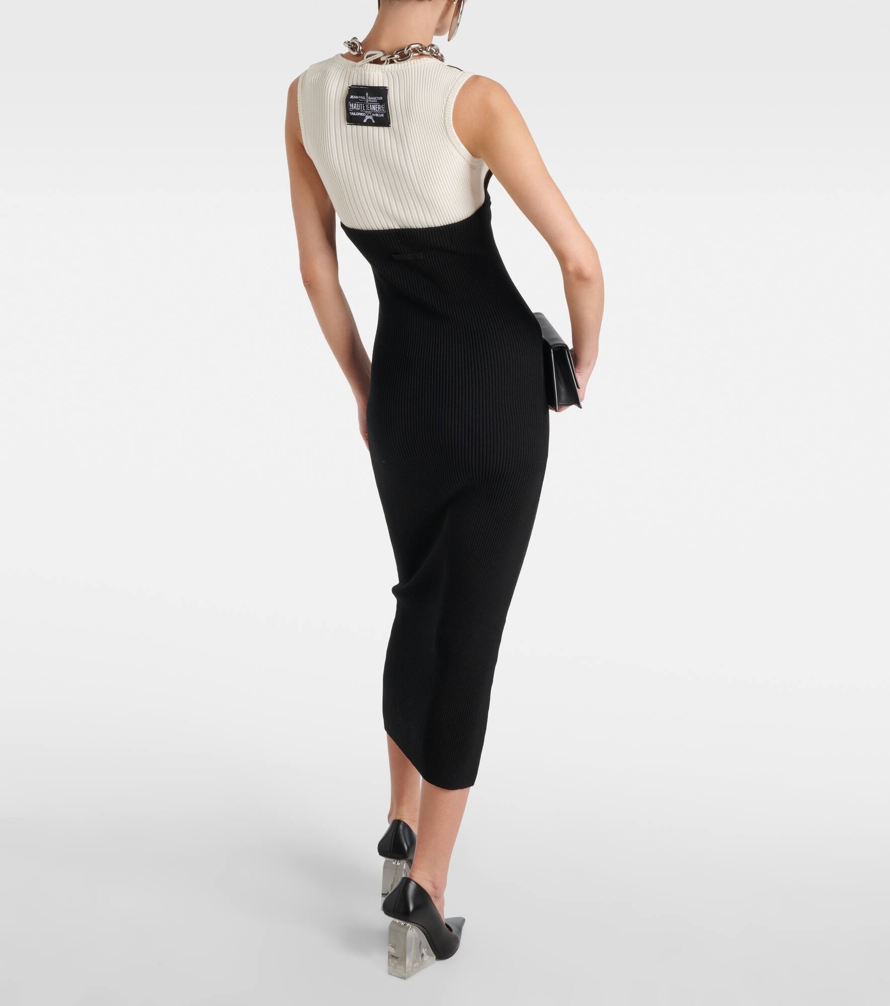Madone ribbed-knit midi dress - 3
