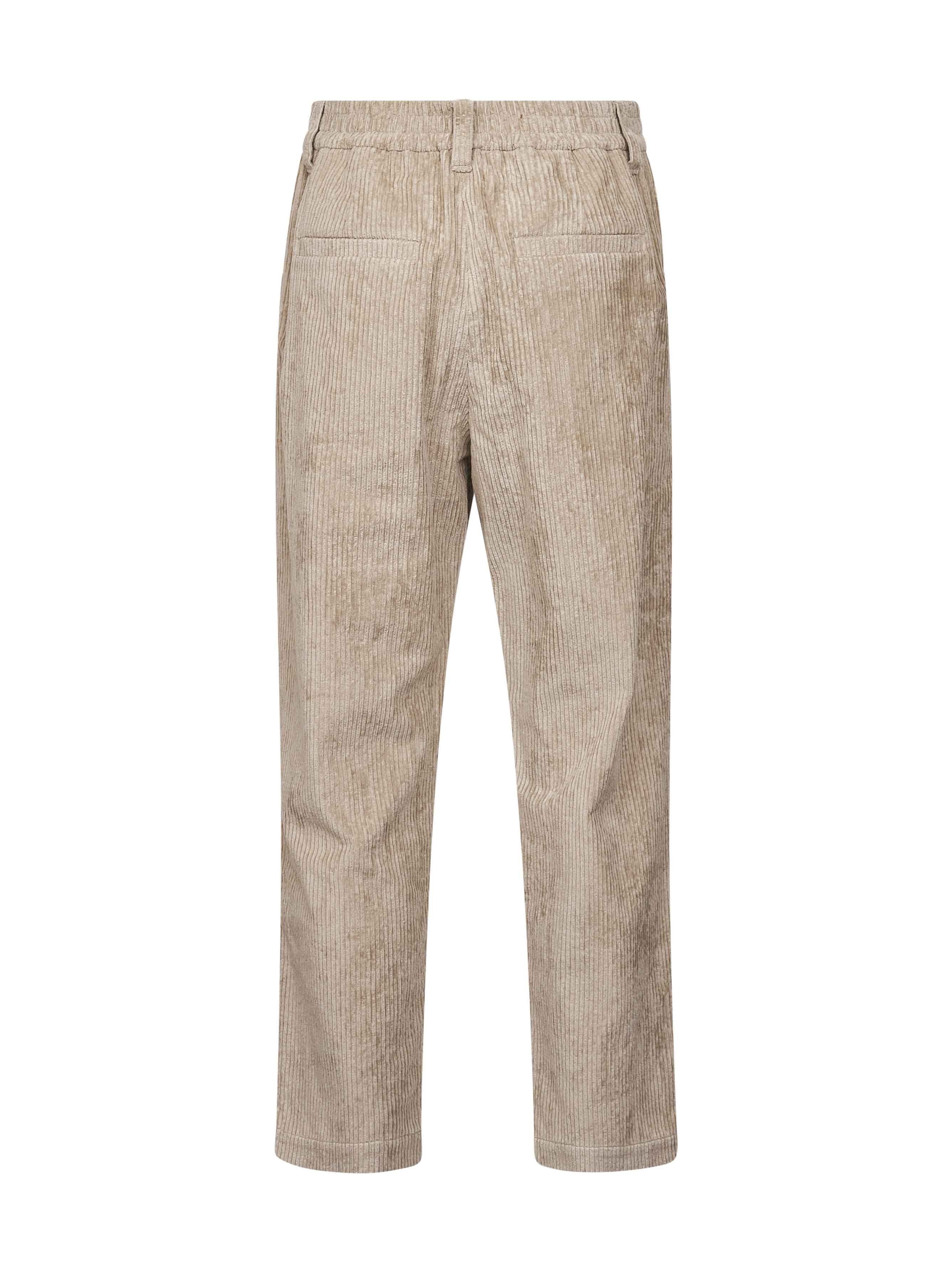Beige corduroy Baggy trousers - 2