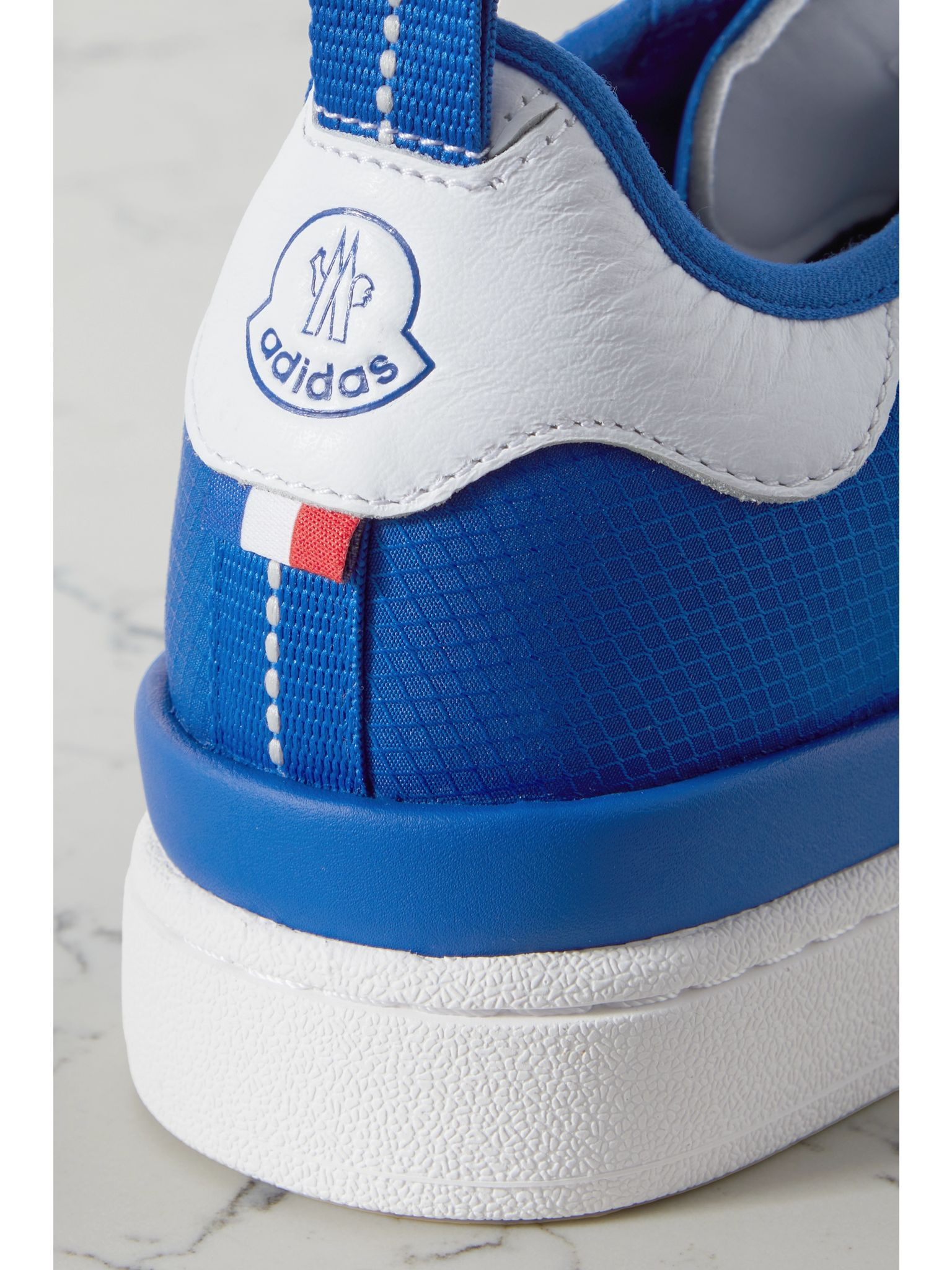 + adidas Originals Campus leather-trimmed ripstop sneakers Blue - 4