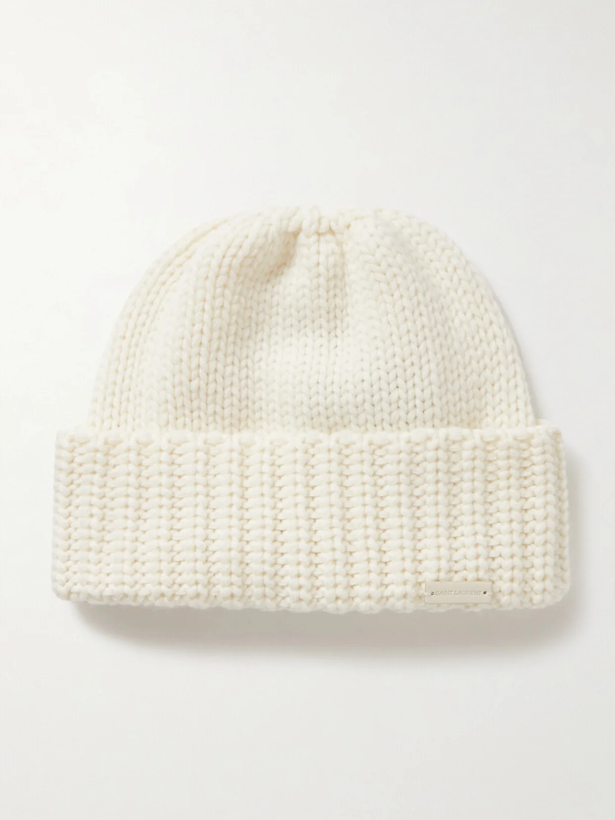 Ribbed Cashmere Beanie - 1