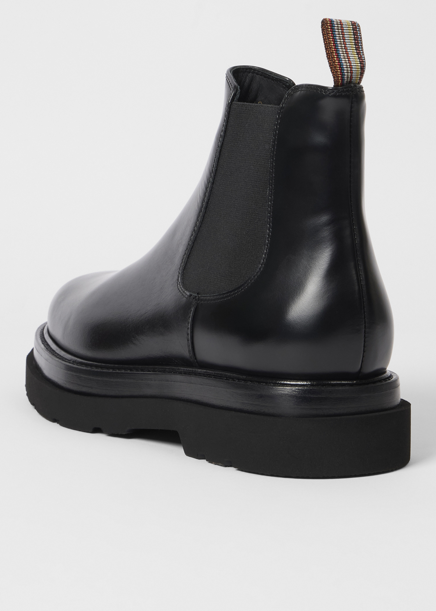 Black Leather 'Beard' Boots - 3