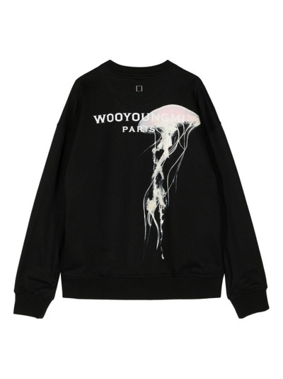Wooyoungmi logo-print cotton sweatshirt outlook