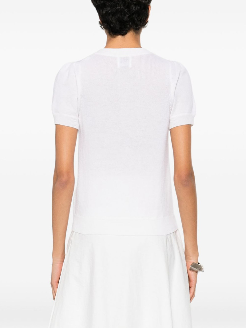 button -fastening short-sleeve cardigan 4