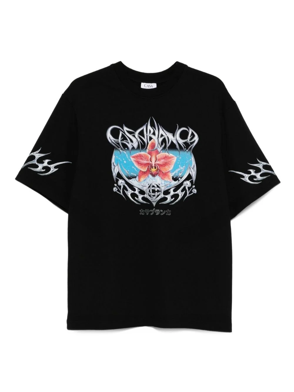 Oversized T-shirt with Black Blades graphics - 1