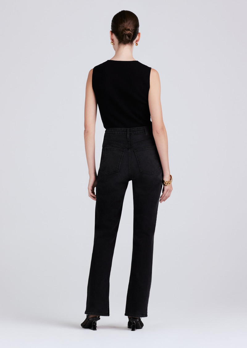 DEREK LAM 10 CROSBY FRANKIE ULTRA HIGH RISE STRAIGHT JEANS outlook