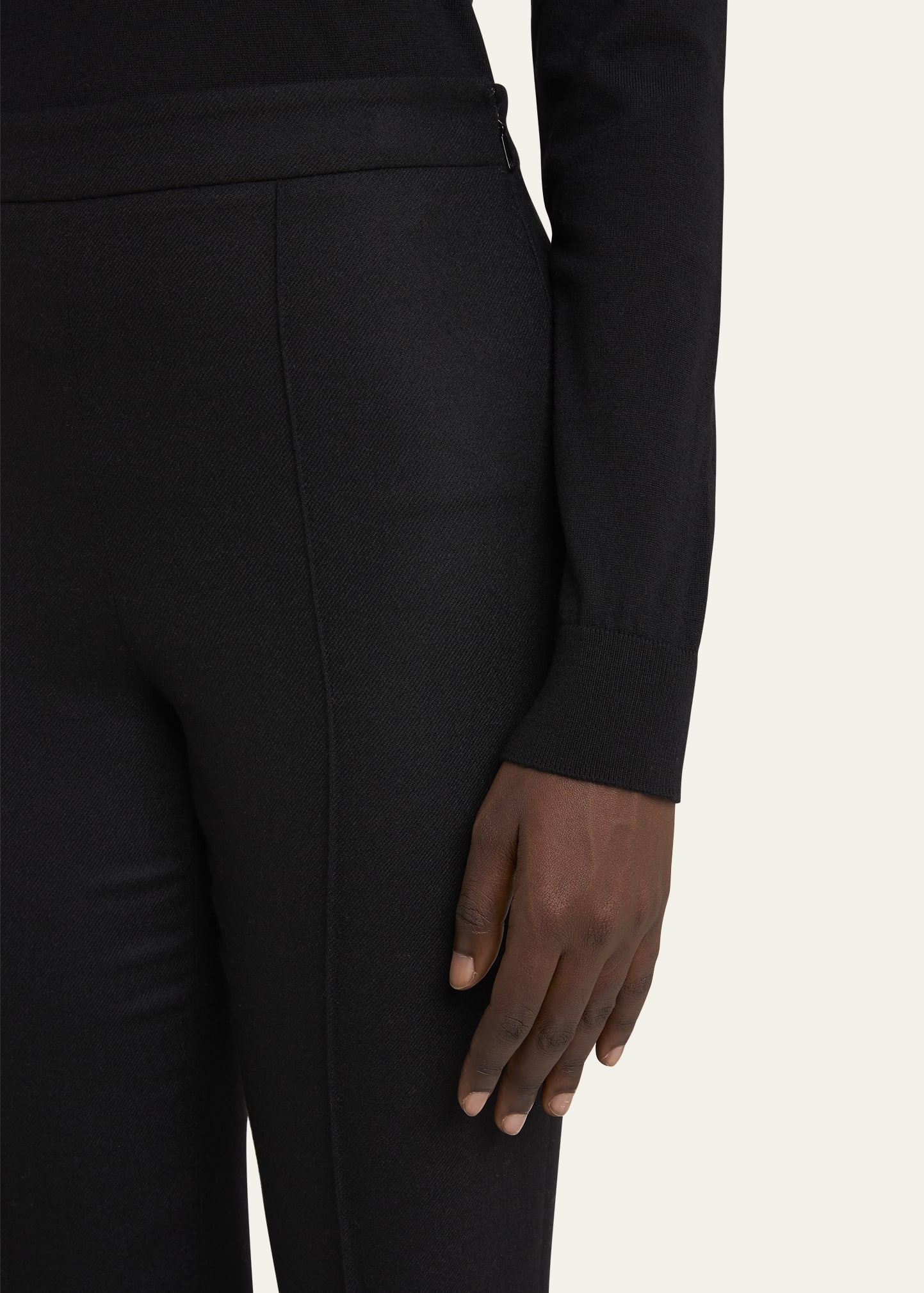 Mick Slim Leg Flannel Cashmere Trousers - 5