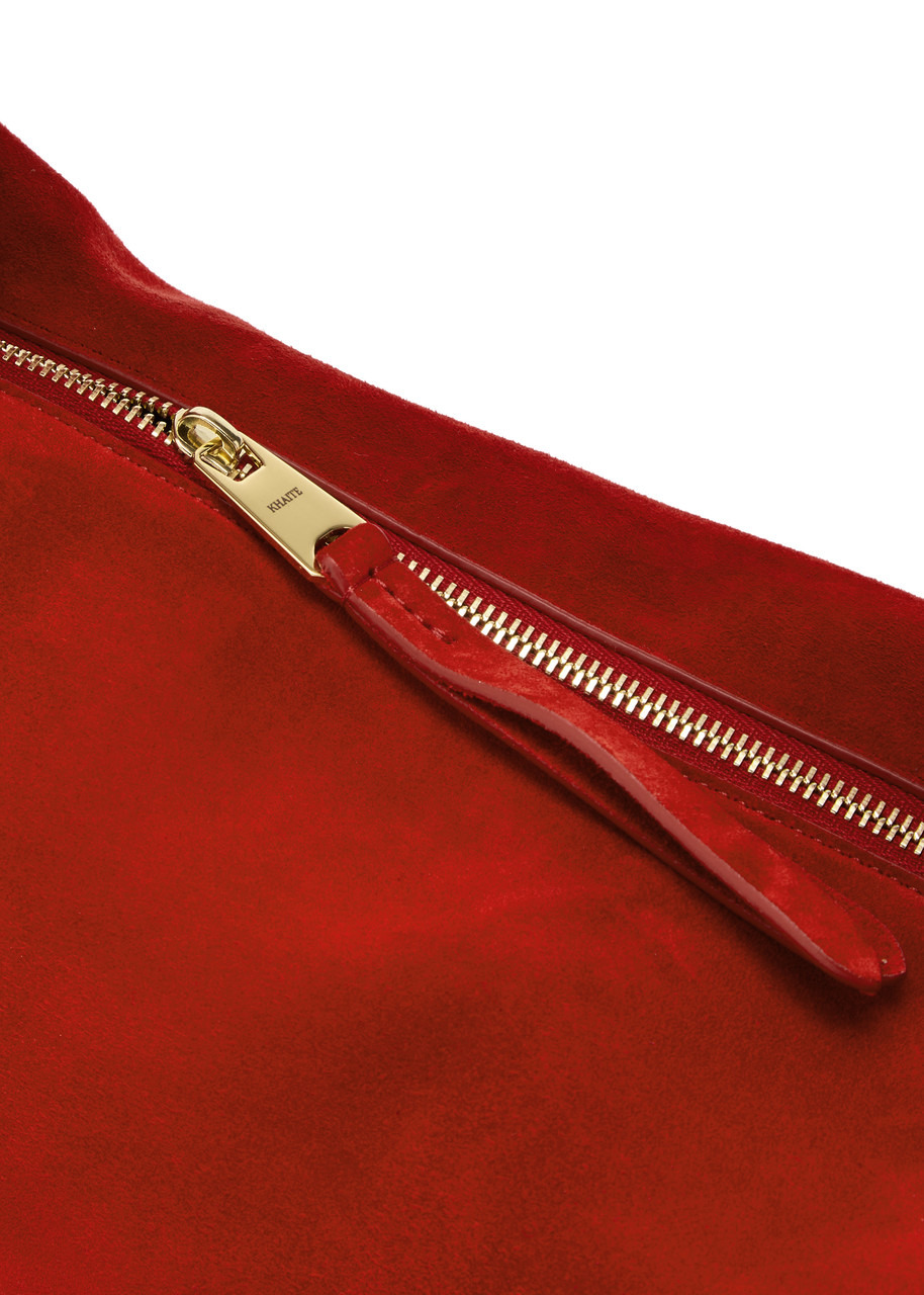 Khaite Olivia Medium Suede top Handle bag - 3