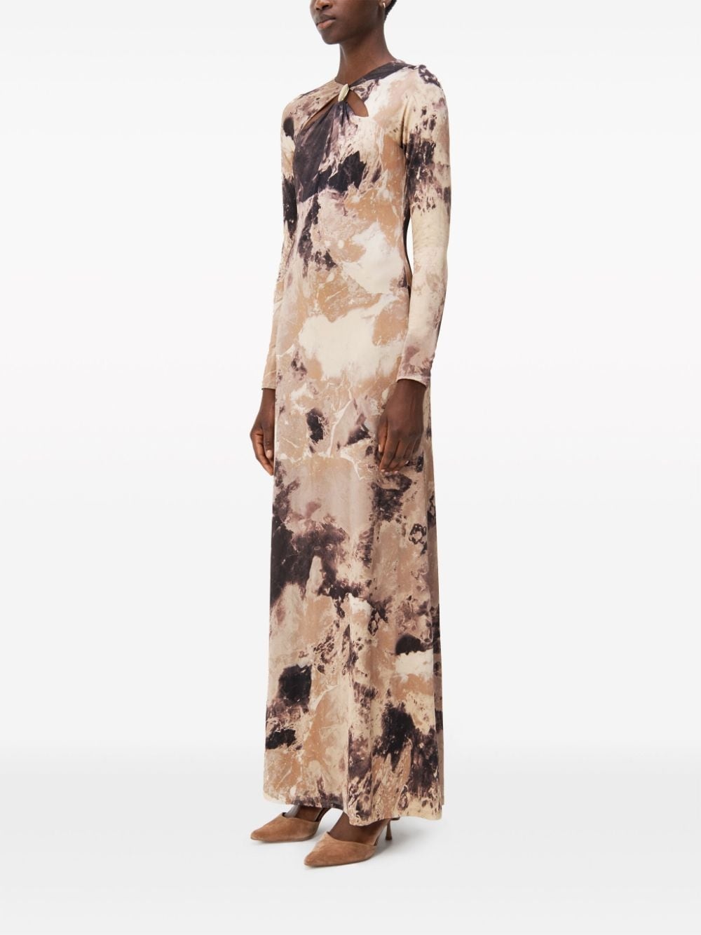 Etta abstract-print long dress - 3