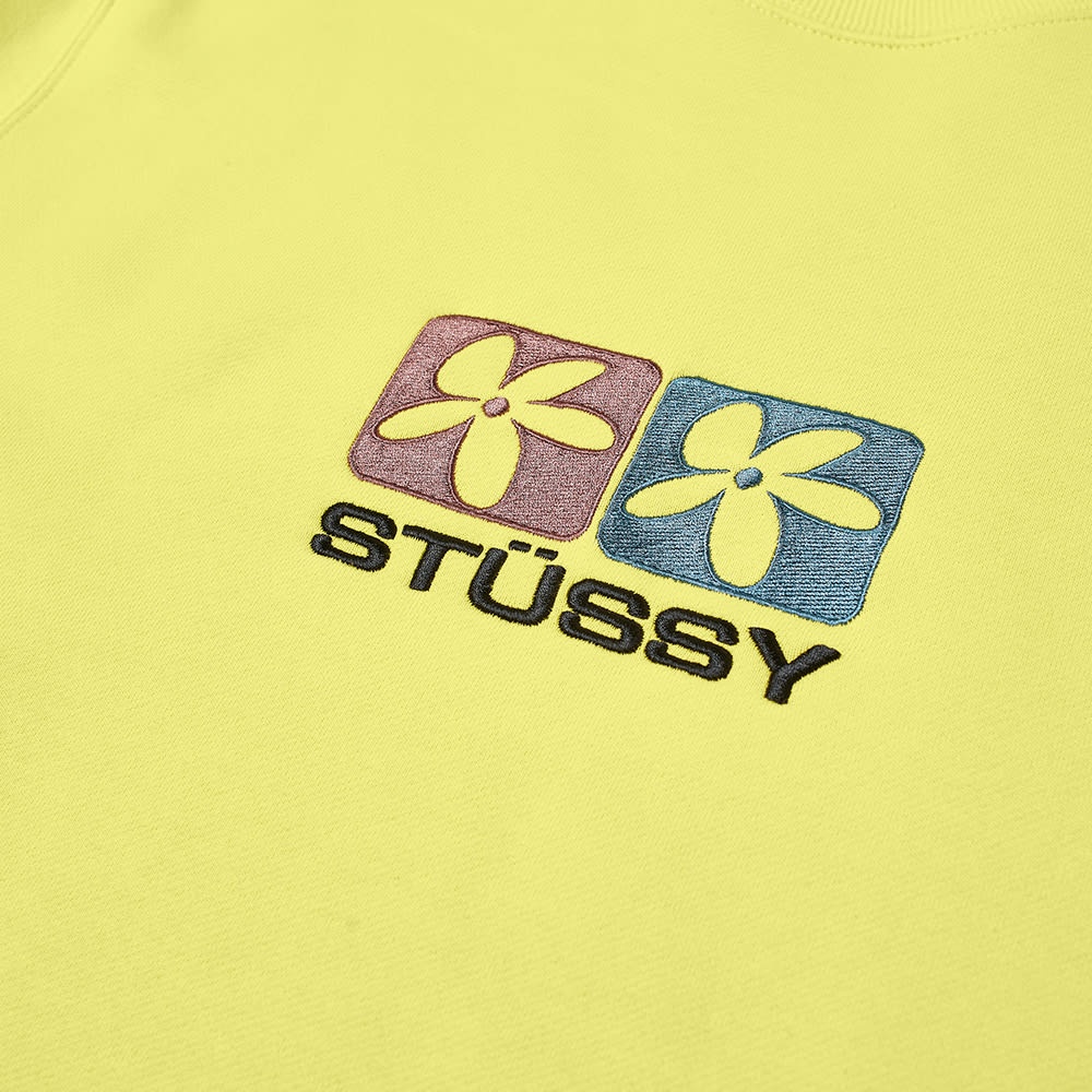 Stussy 2 Flowers Applique Crew Sweat - 2