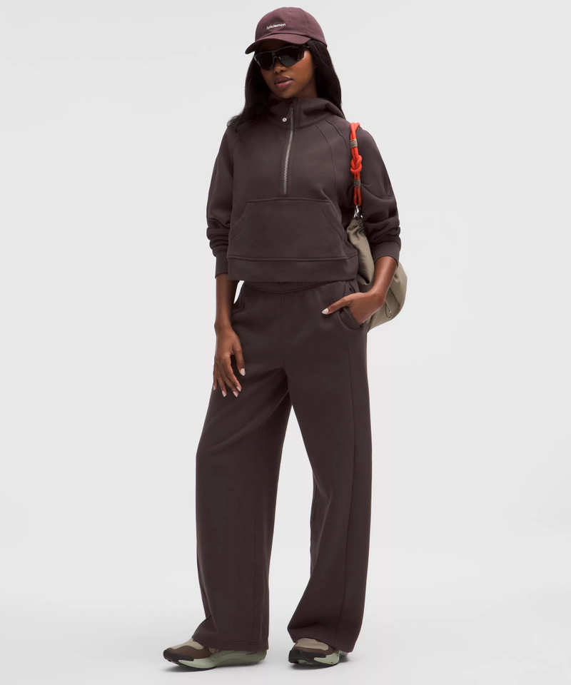Scuba Mid-Rise Wide-Leg Pant Gathered Waistband *Regular 1