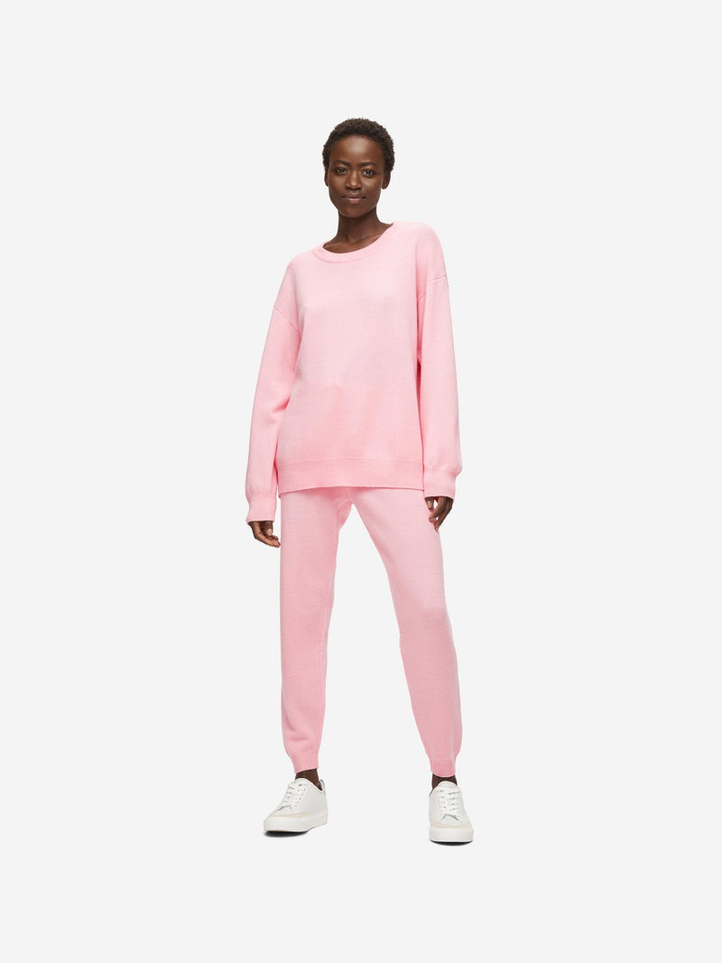 Derek Rose Women's Relaxed Sweater Daphne Cashmere Pink outlook
