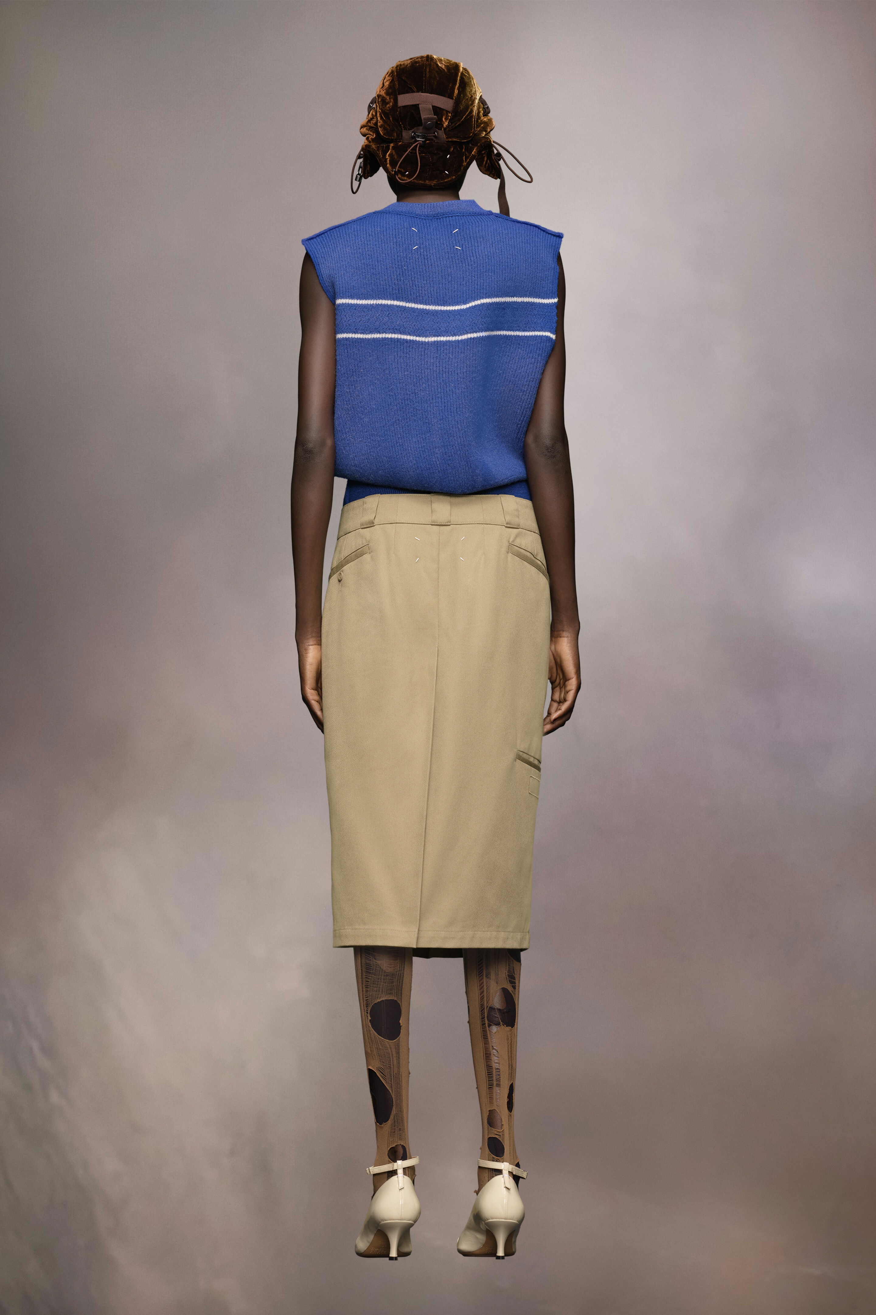 Skater chino midi skirt - 5