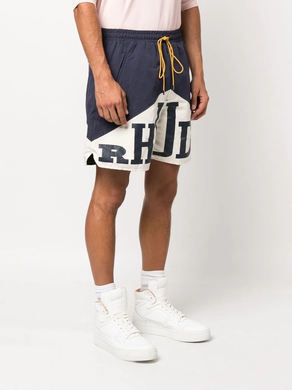 logo-print drawstring shorts - 3