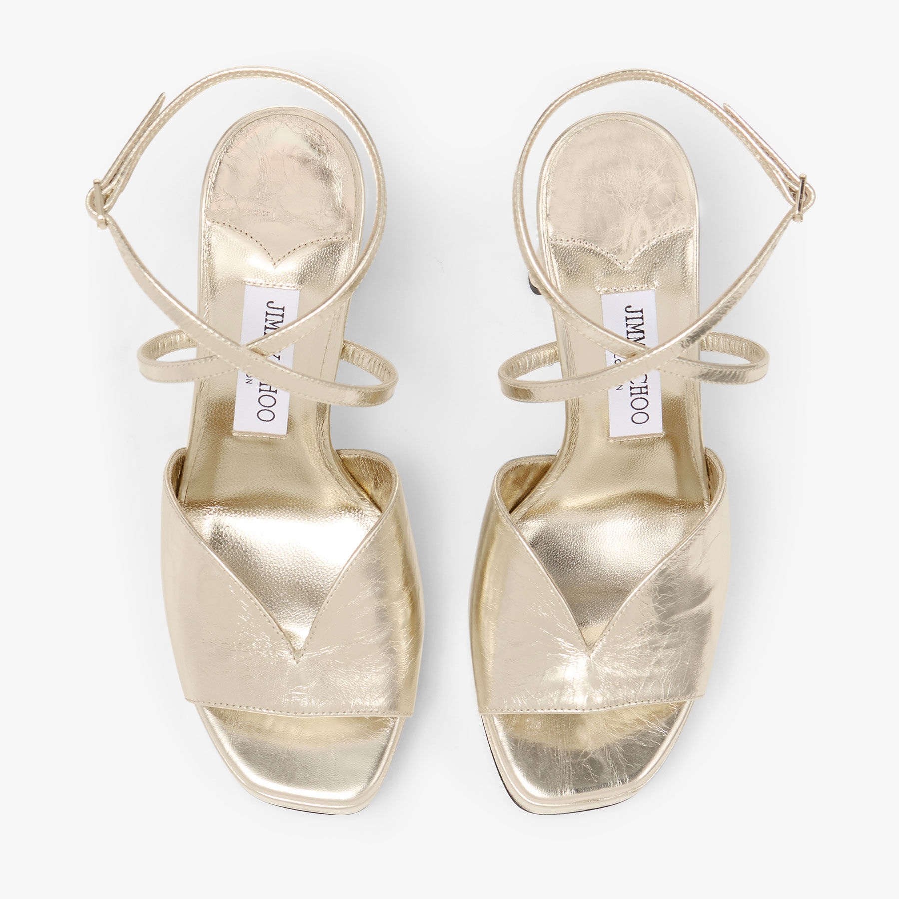 Karli Platform 125
Gold Vintage Metallic Leather Platform Sandals - 4