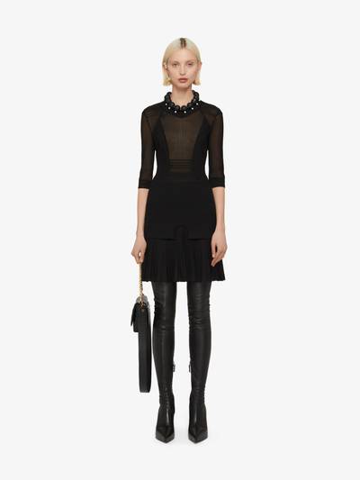 Givenchy DRESS IN TRANSPARENT KNIT WITH OVERLAPPED EFFECT outlook