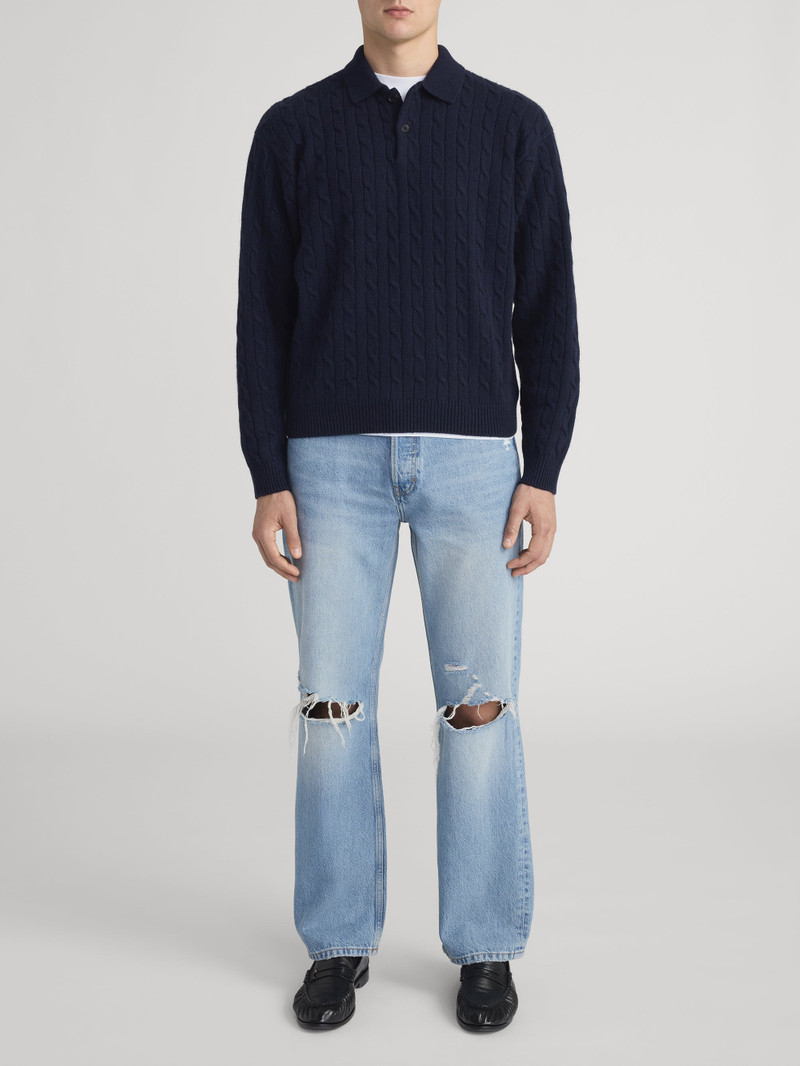 FRAME Cable Polo Sweater outlook