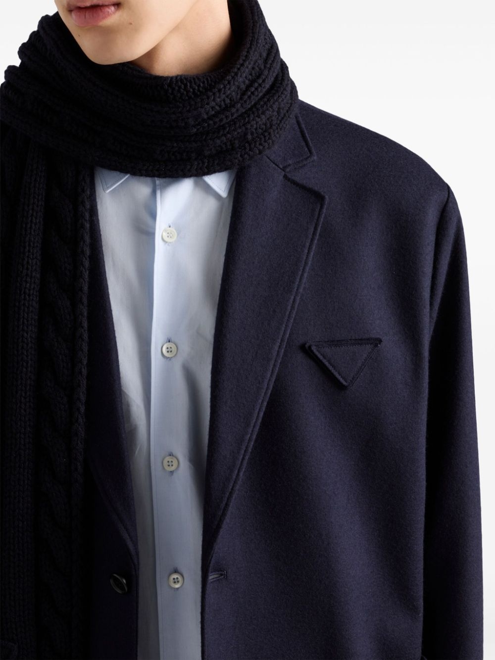 single-breasted wool jacket - 4