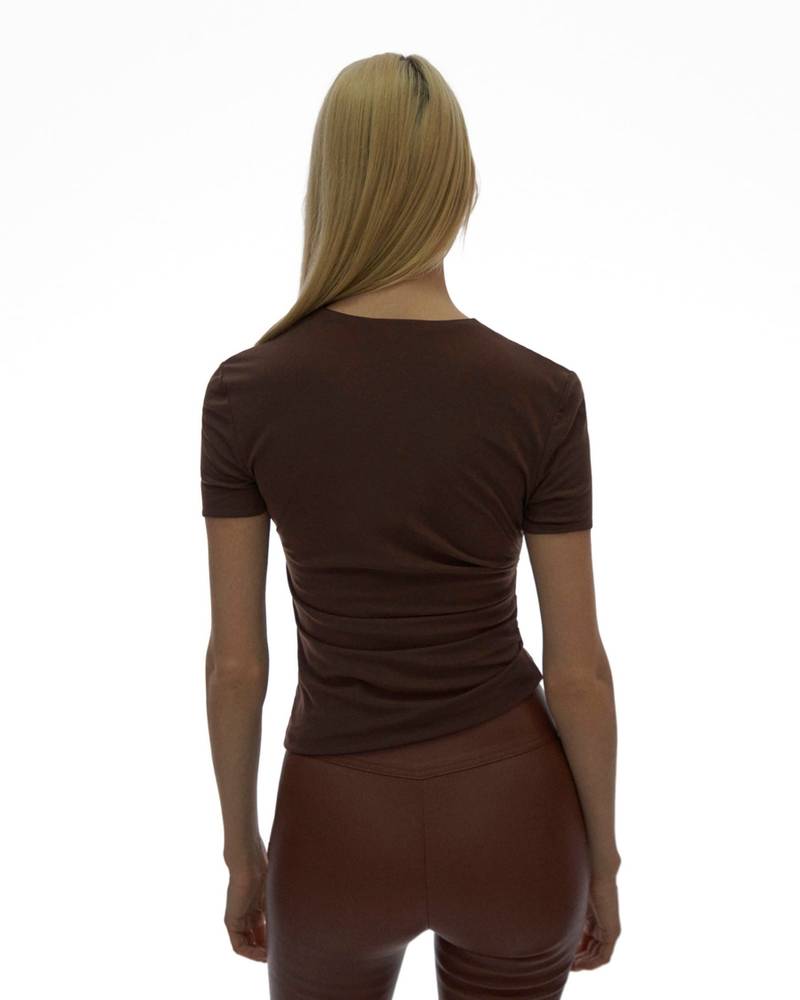 RUCHED REVERSIBLE TEE 4