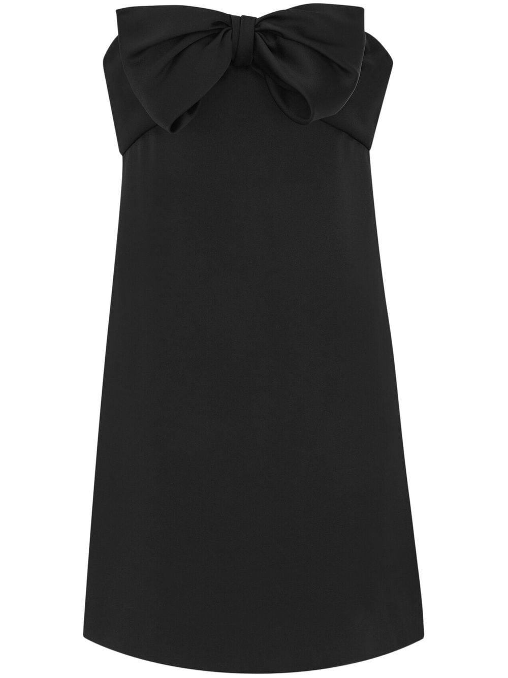 bow-detail strapless mini dress - 1