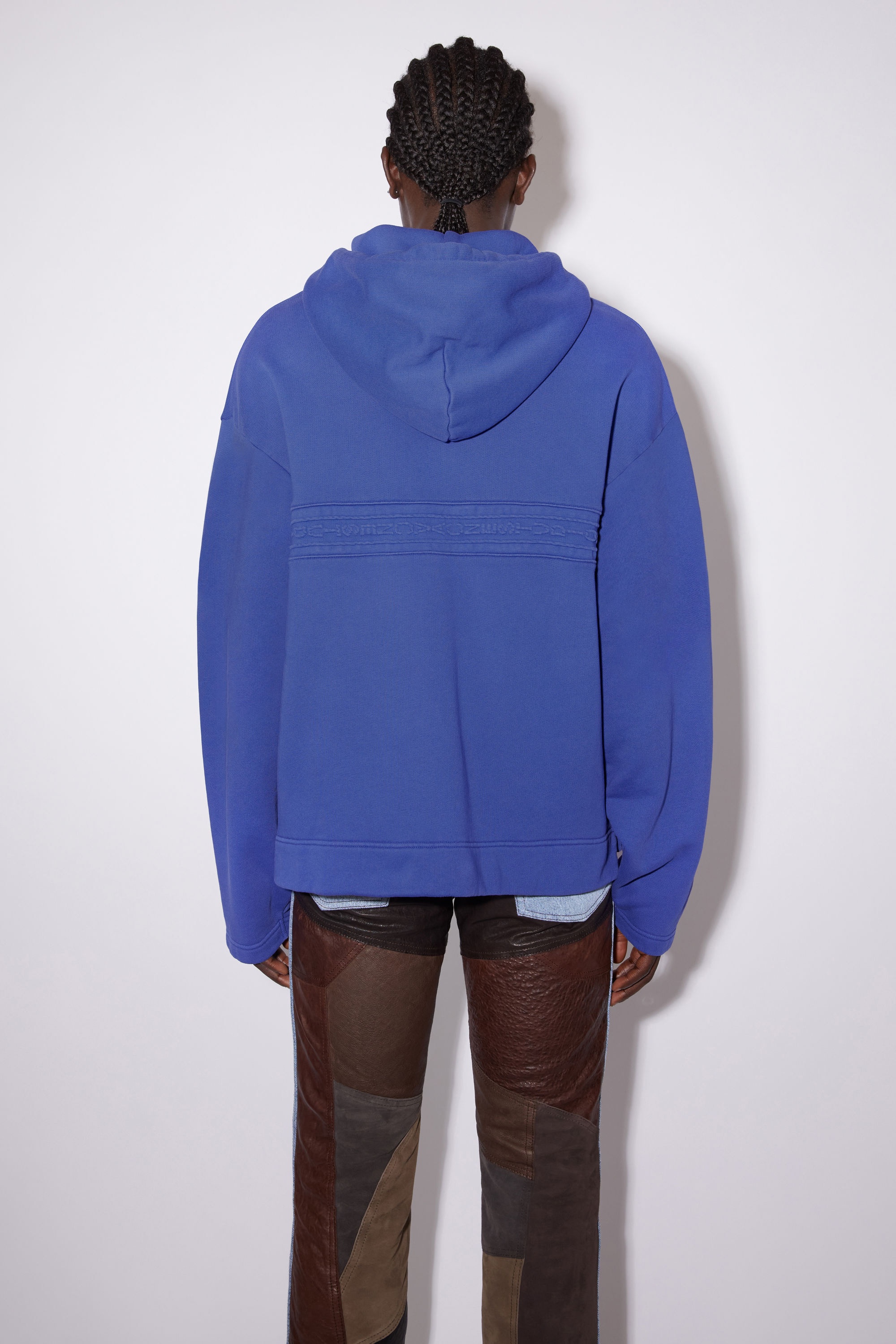 Logo tape hoodie - Sea Blue - 3