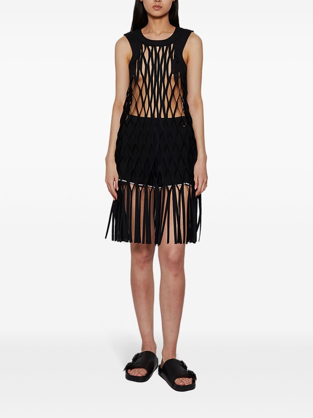 layered midi dress - 2