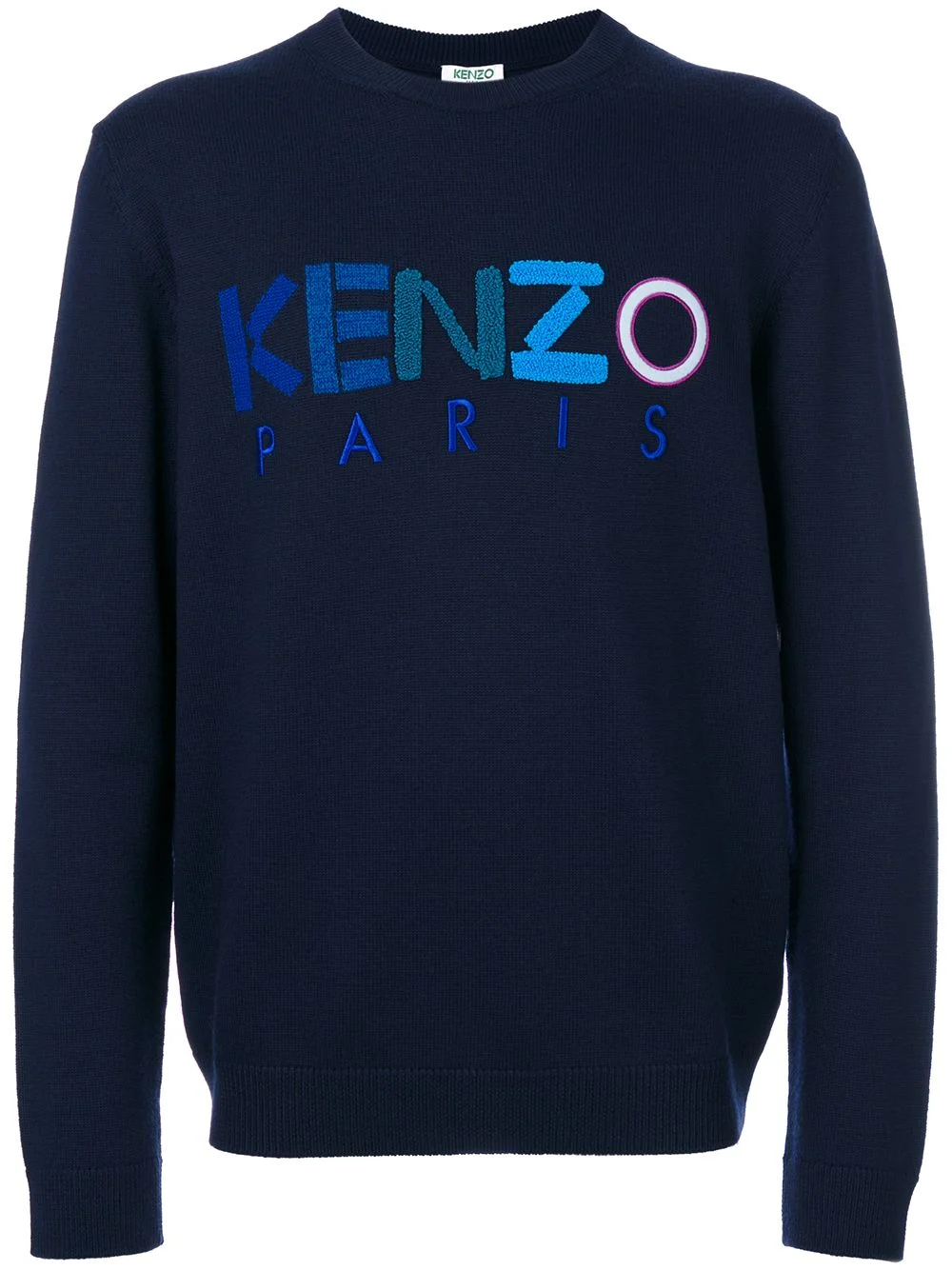 embroidered logo sweatshirt - 1