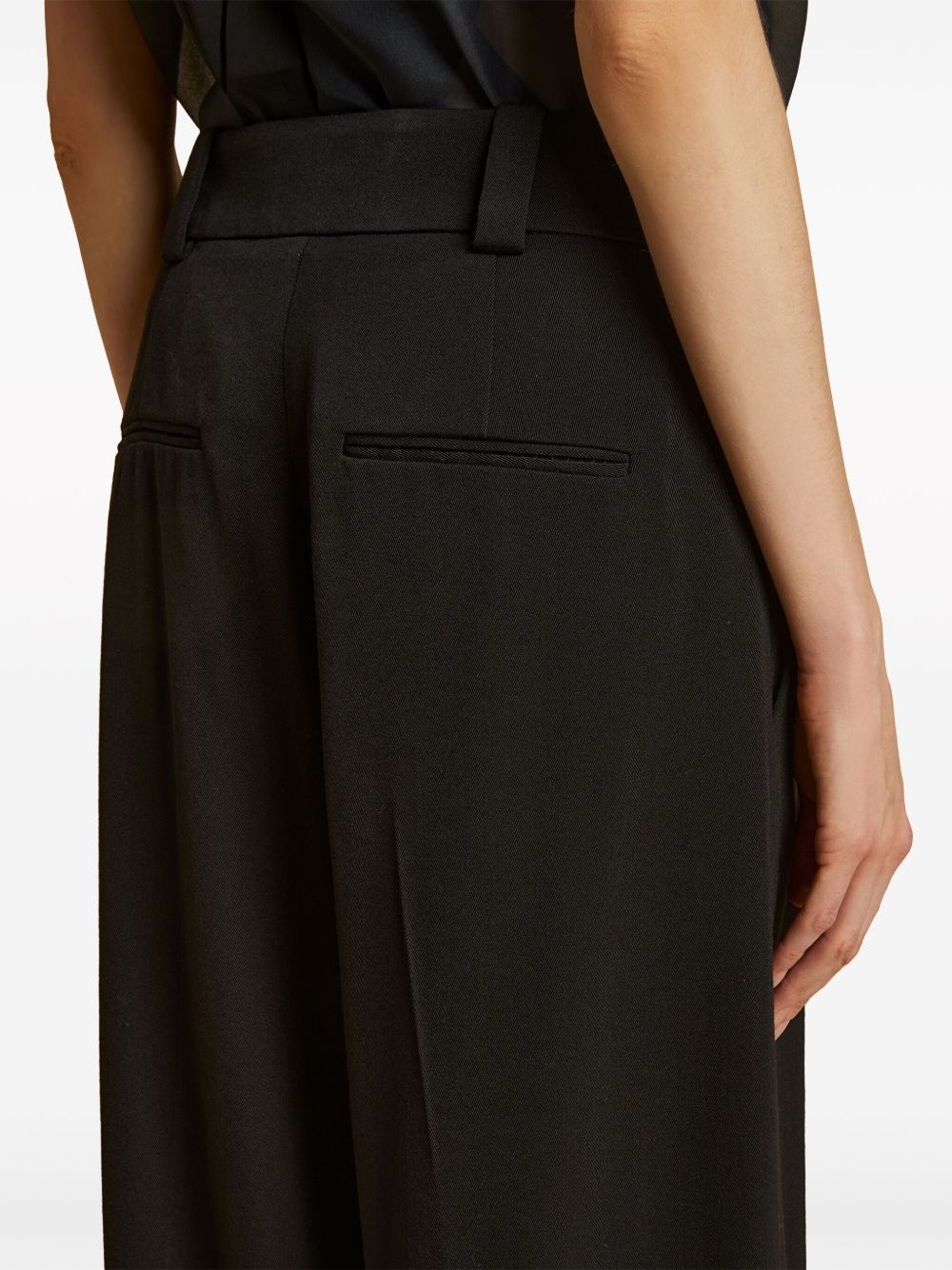 Simone pleated wide-leg trousers - 6
