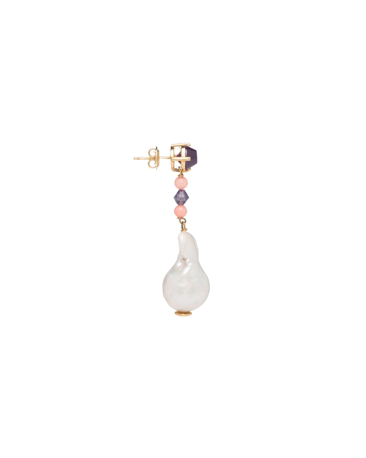 Prada Fine Jewellery gold and pearl earrings - 4