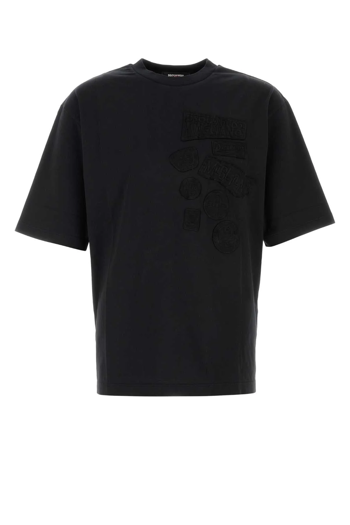 Dsquared Men Black Cotton Dsquared X Magliano T-Shirt - 1