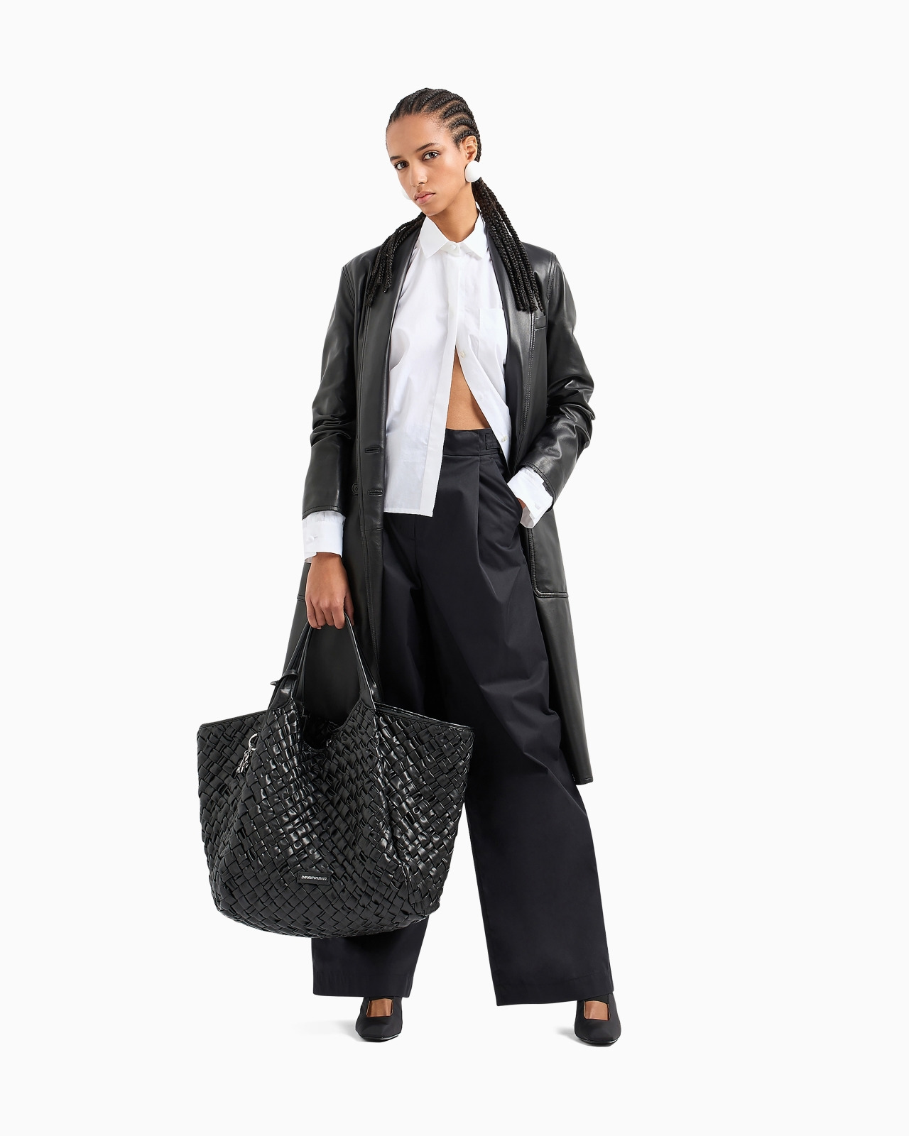 Poplin shirt with asymmetric hem and patch pocket - 2