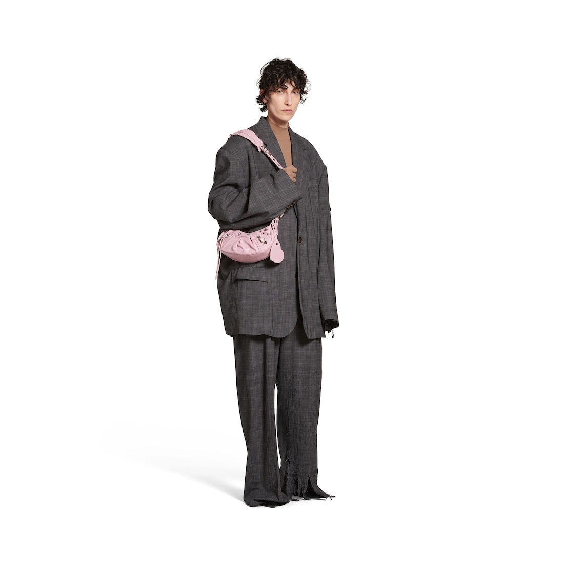Women's Le Cagole Xs Shoulder Bag in Pink - 5