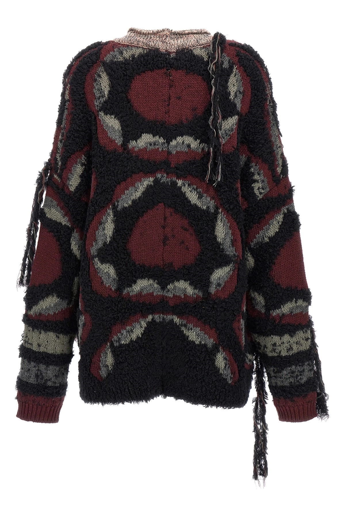 Fringed oversized cardigan - 3
