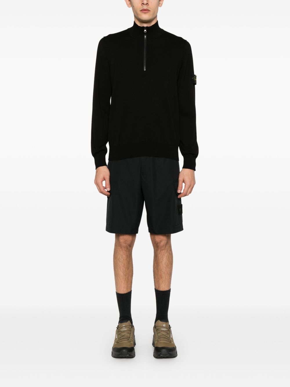 Compass-badge sweater - 2