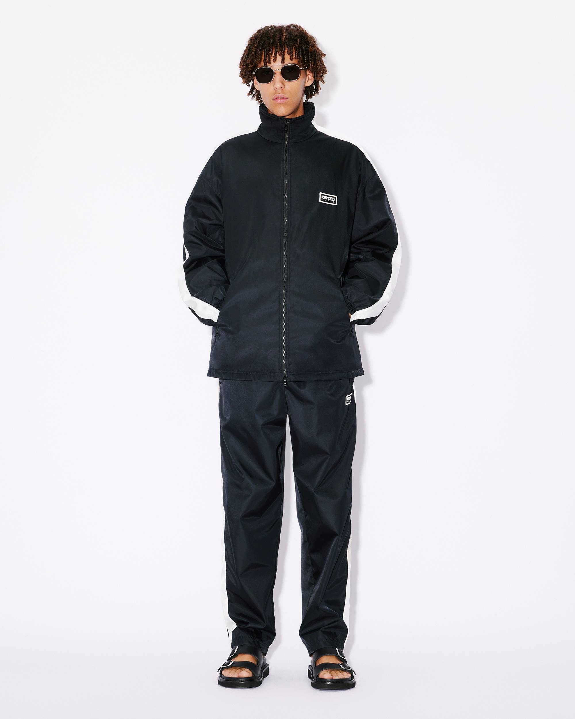 'KENZO Paris' straight leg two-tone jogging trousers - 3