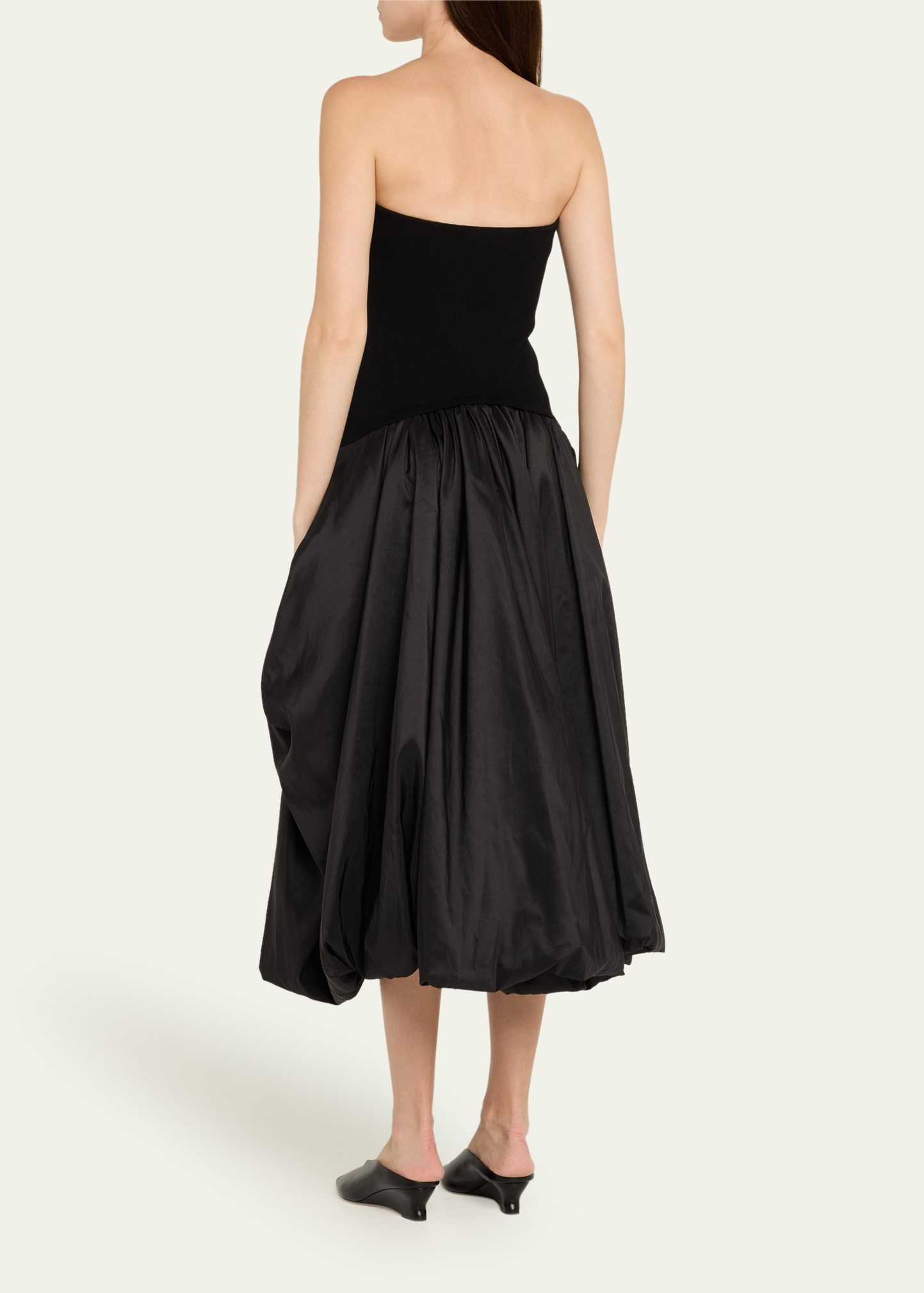 Izzy Strapless Midi Bubble Dress - 3