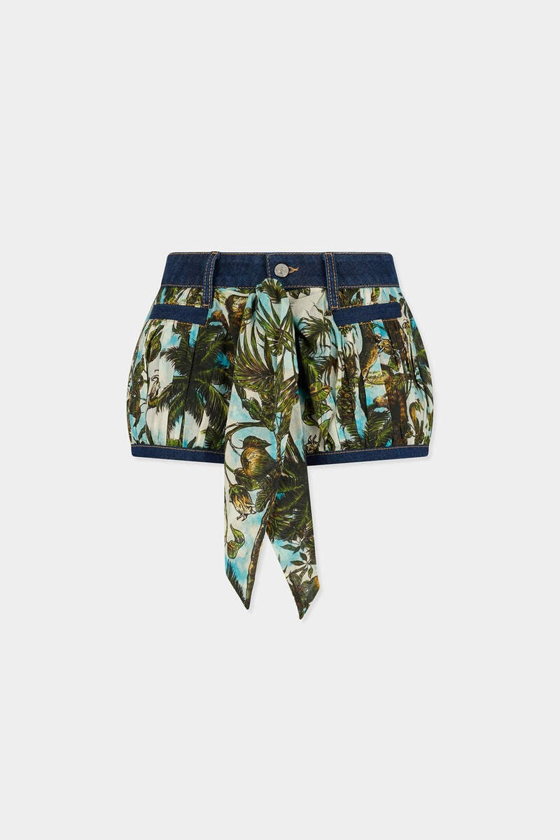 MONKEY BUSINESS DENIM MIX BALLOON HOT PANTS 1